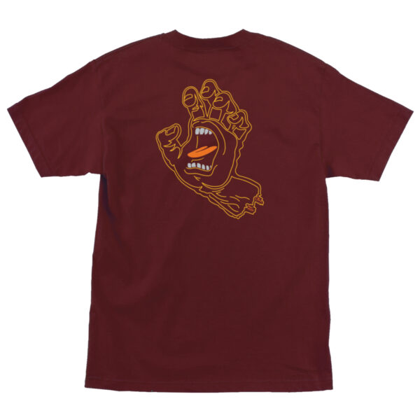 Santa Cruz ~ Polera Void Hand Burgundy - Imagen 2